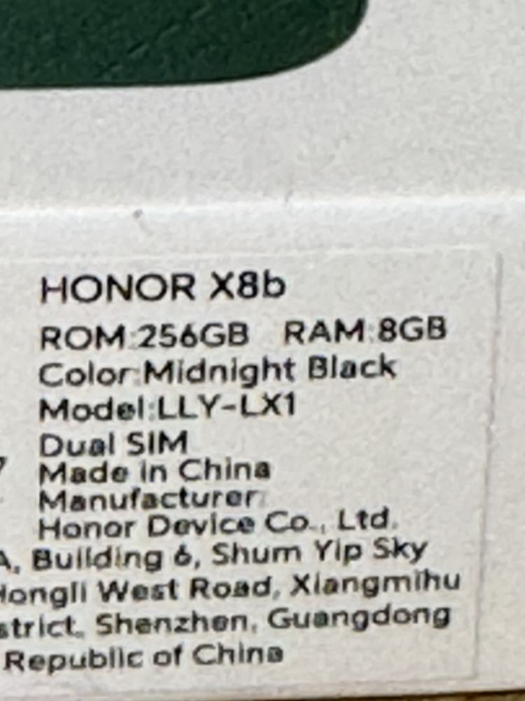 Honor X8b 8/256gb