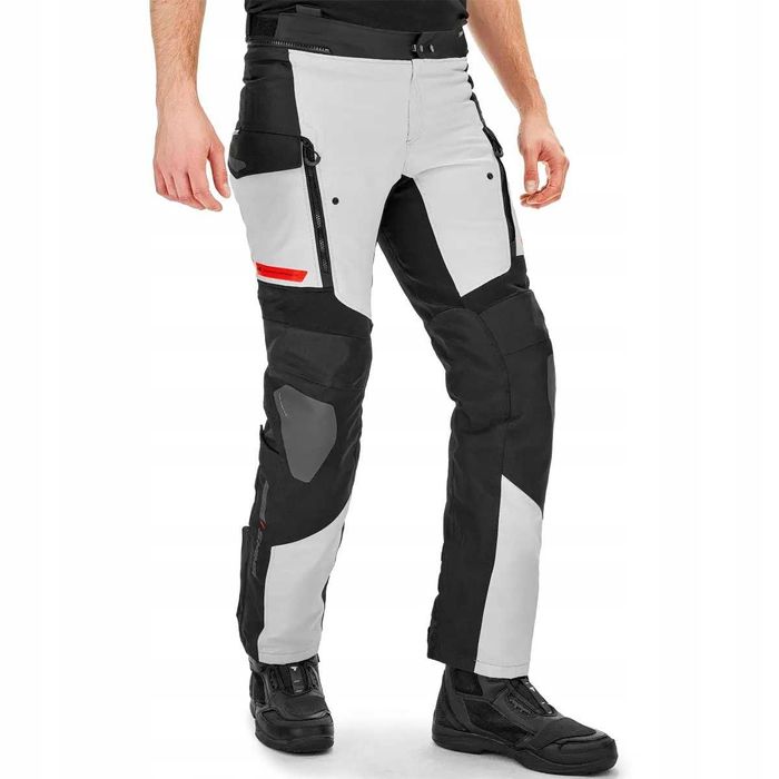 Мъжки текстилен мото панталон SHIMA DUNE WP White/Red