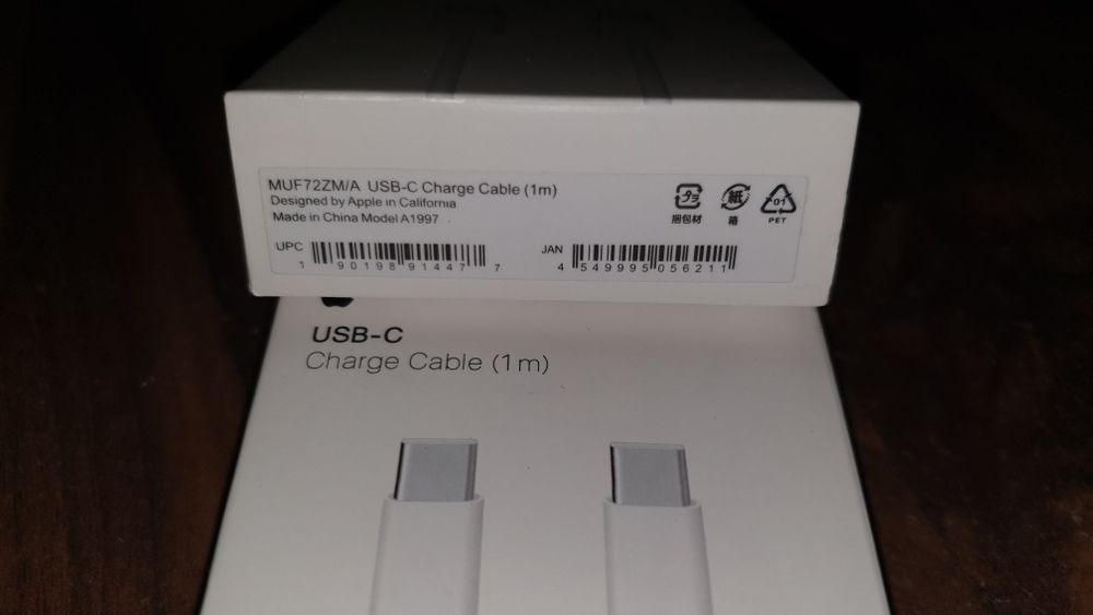Cablu original Apple 1 metru USB C la USB C iPad MacBook iMac