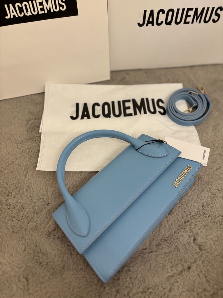 Geanta/Poseta Jacquemus Le Chiquito Long blue