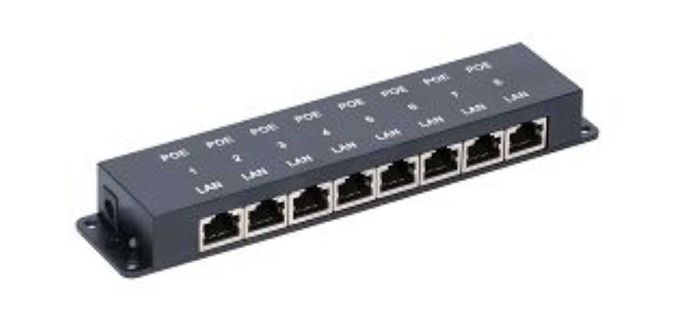 Injector POE 100MB RJ45 8 porturi