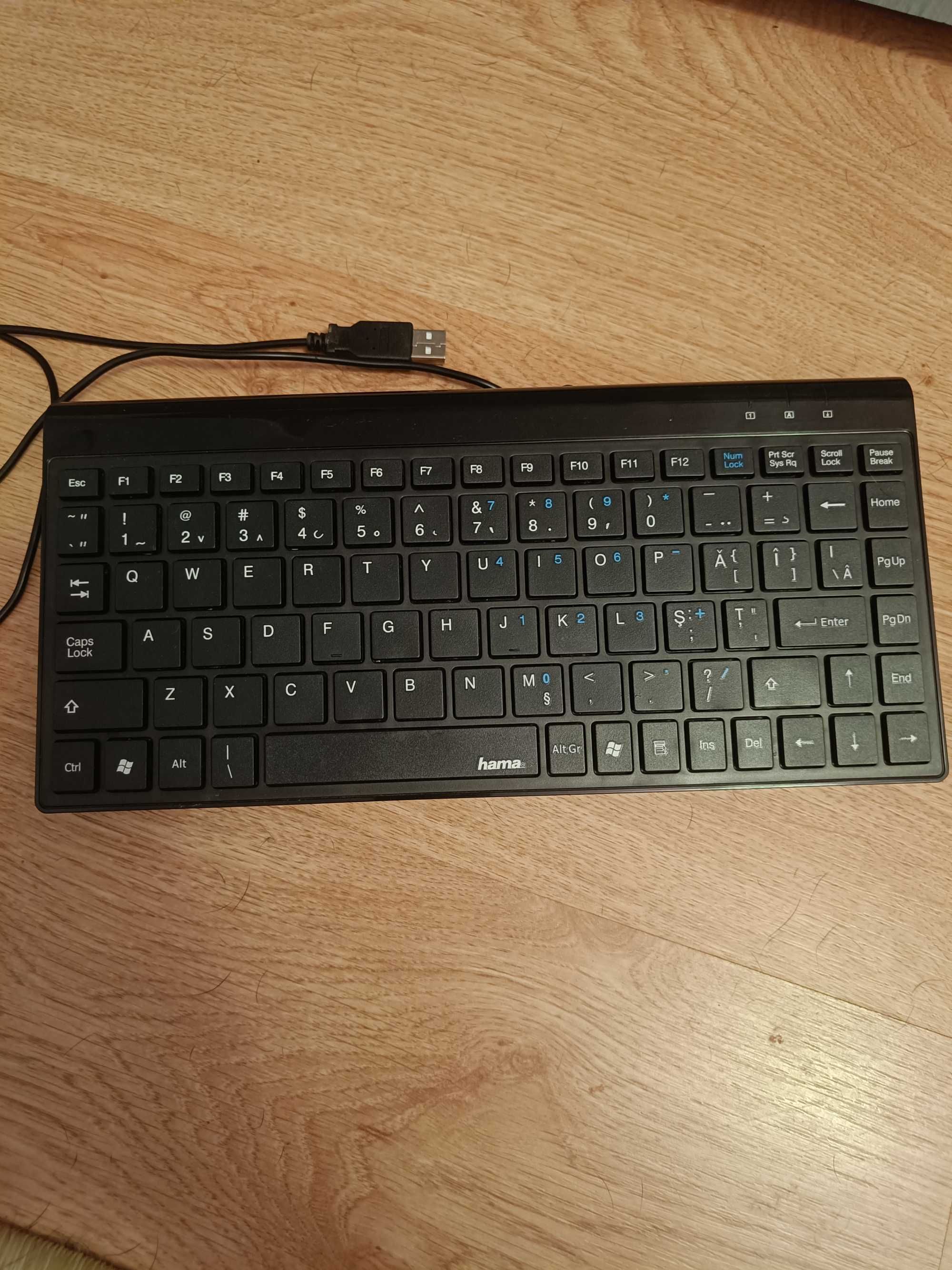 Tastatura Hama Slimline SL720, Layout RO, Negru