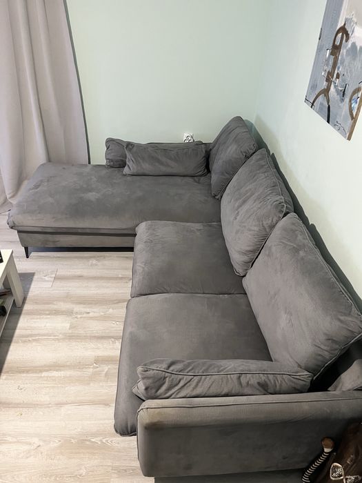 сив диван за хол