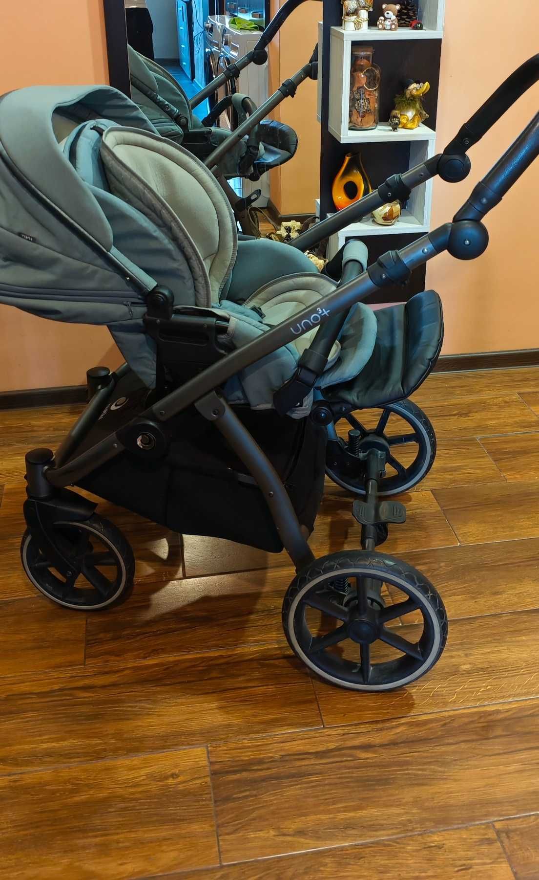 Бебешка количка Tutis Uno 3+, 2в1, 143 Menta