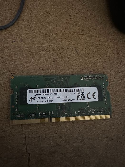 VÂND RAM Laptop DDR3 4GB 1600MHz Micron (PC3L-12800S)