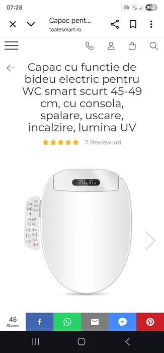 Capac WC pretențios.