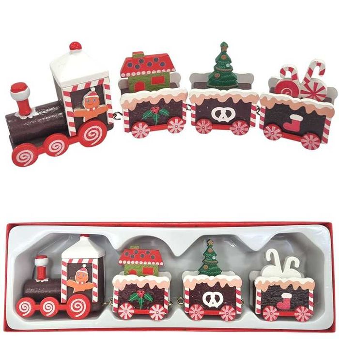 Дървено коледно влакче,различни видове