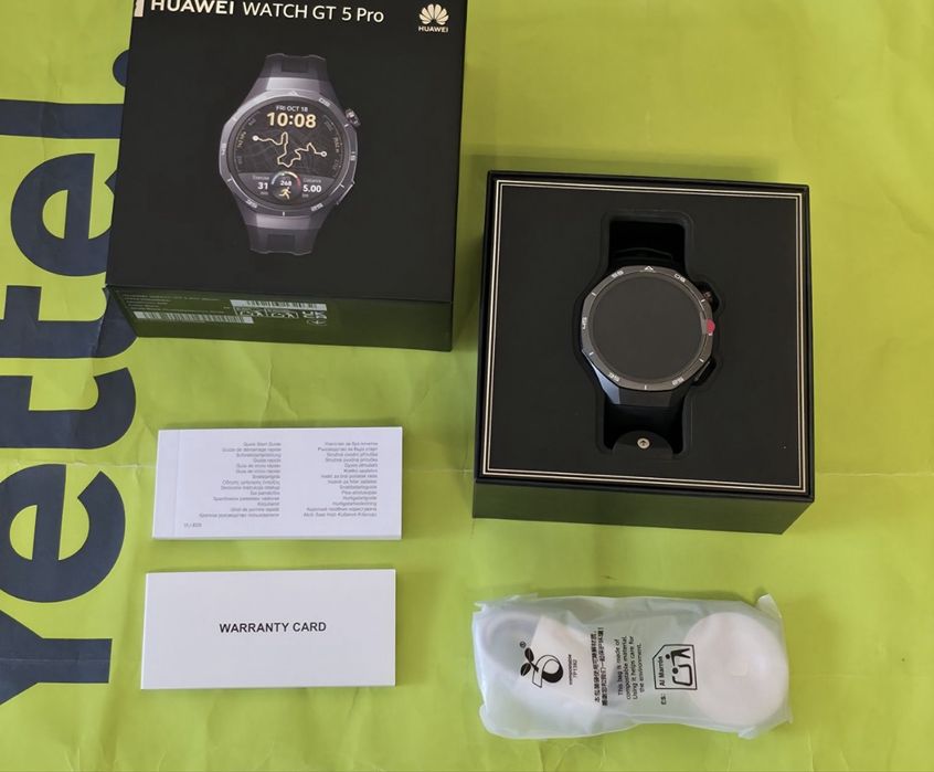 ЧИСТО НОВ Huawei Watch GT 5 Pro Black 24м. ГАРАНЦИЯ