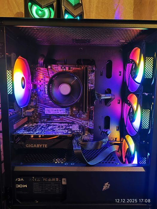 Геймърски Ryzen 5 3600X, GTX 1660Ti 6GB, RAM 16GB DDR4, SSD 512GB NVME