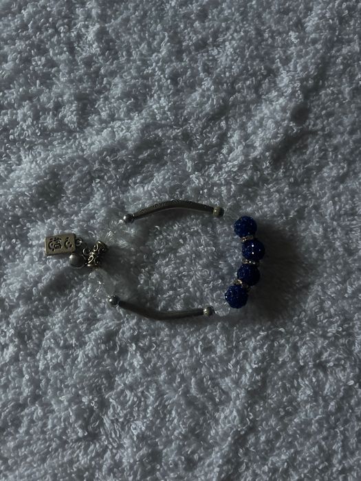 Bratara argint cu margele