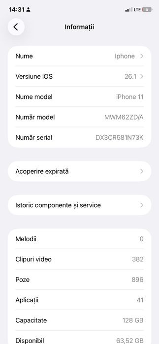Vnd ipehon 11 sănătatea la baterie 77 acept și schimburi