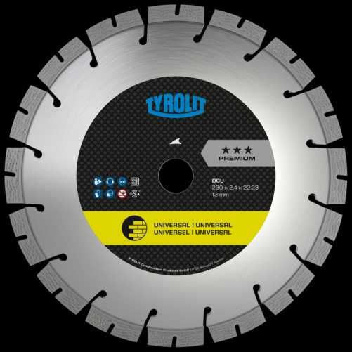 Disc diamantat Tyrolit - DCU*** - diametru 350 mm tehnologie TGD