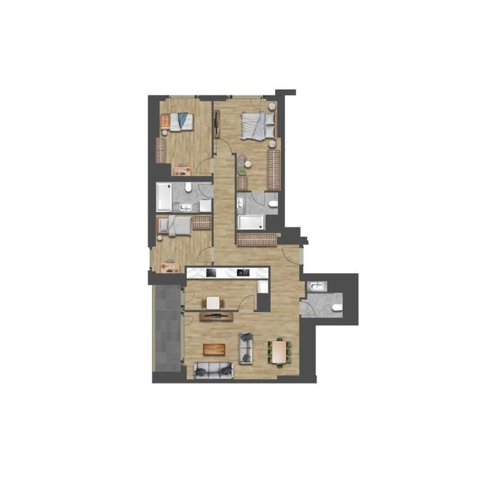 Tashwell 4-комнатная 117,73 м2 ул. Шота Руставели