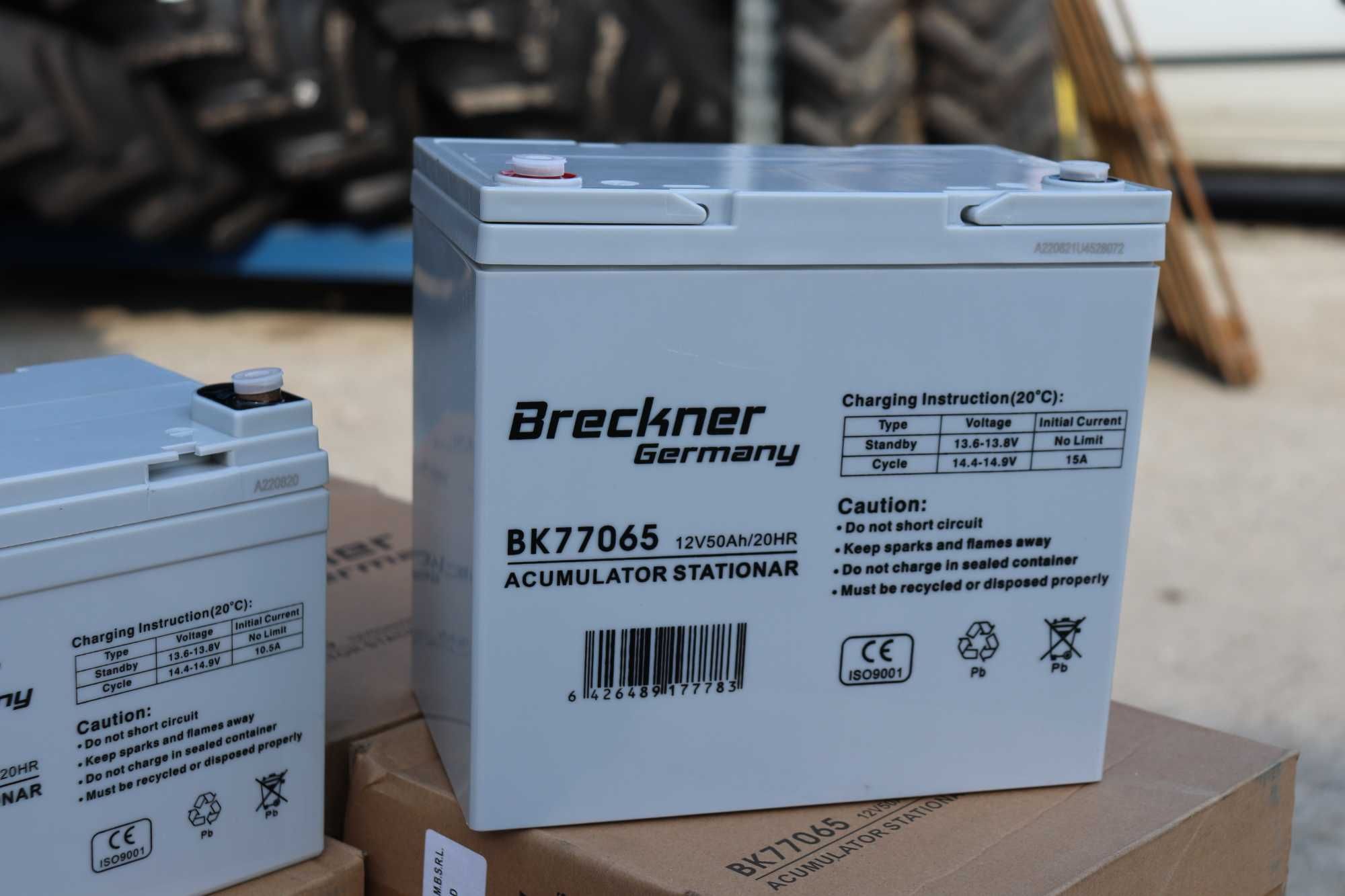 Baterie Breckner Germany 12v50AH cu gel pentru Panouri Solare