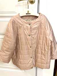 Женская зефирная легкая куртка ветровка жемчужно пудрового цвета нюд