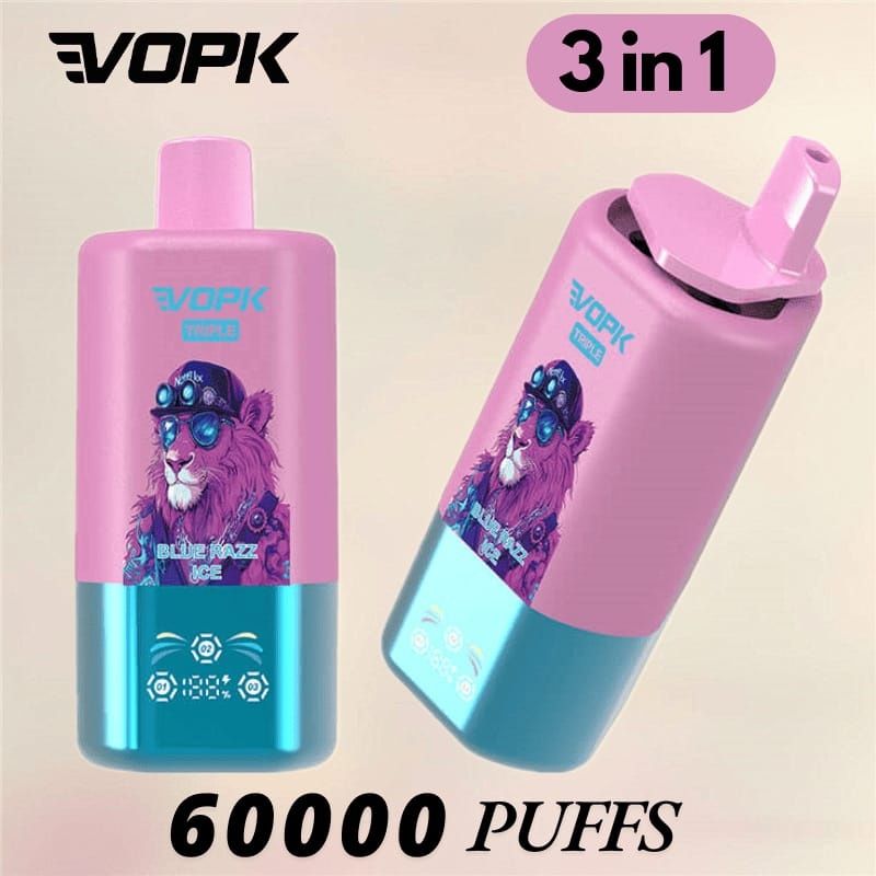 Vape Vopk 60.000 puffs 3 arome Display Reincarcabil