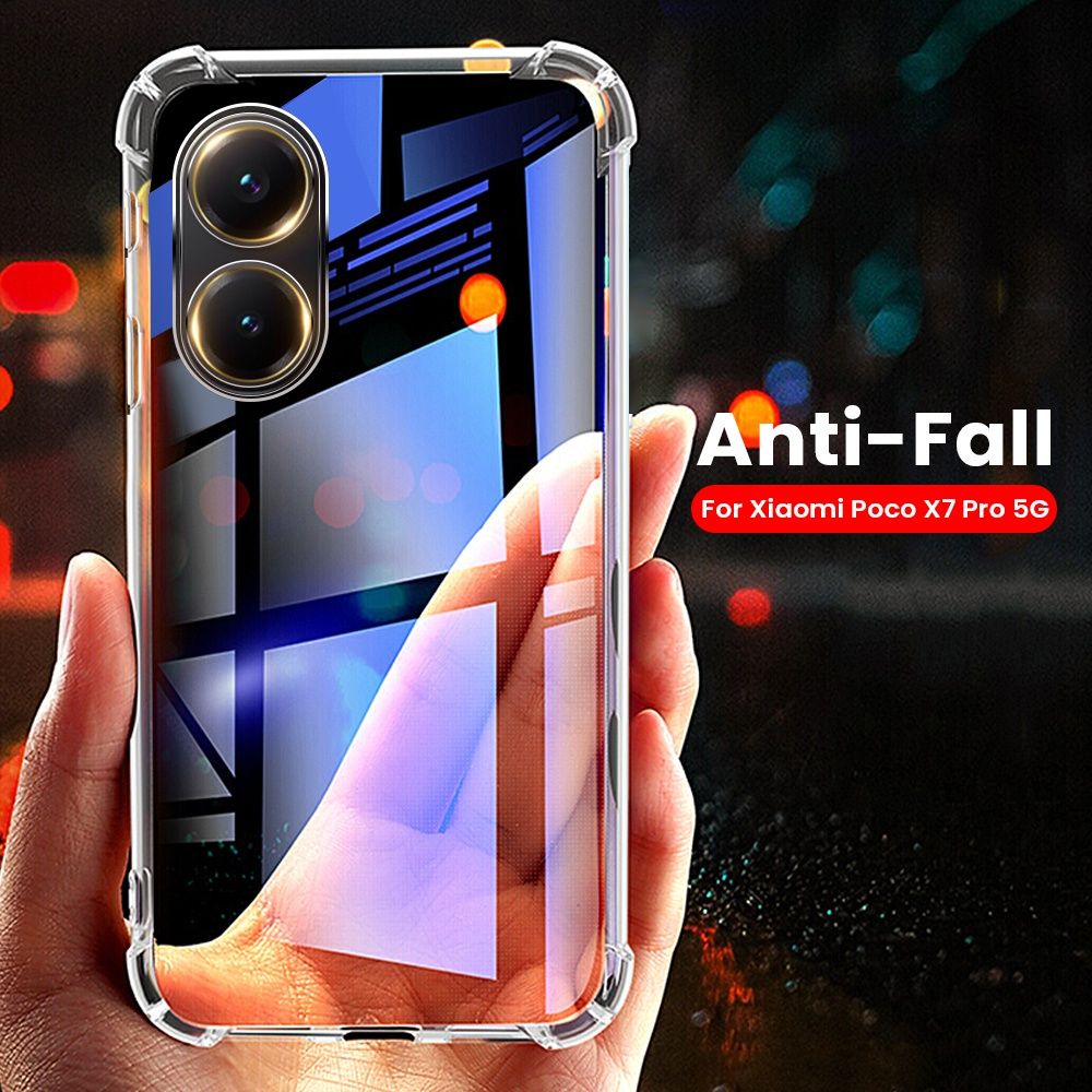 Xiaomi Poco X7 Pro X7 F7 / Удароустойчив TPU силиконов кейс гръб