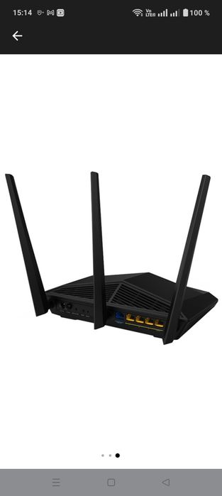 Router Wireless TENDA AC18, 600 + 1300 Mbps, Gigabit, USB 3.0, Negru