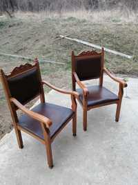 Барокови кресла с естествена кожа