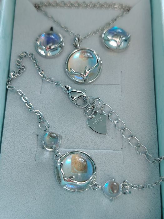 Set de bijuterii S925 cu zirconii size 7, 8, 9