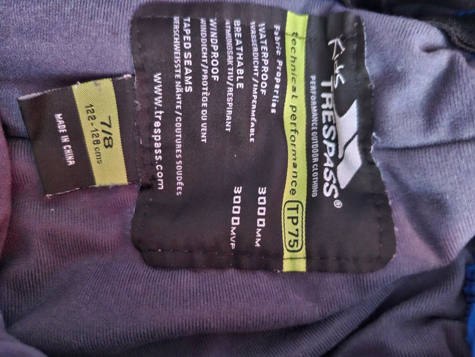 Pantaloni impermeabili ski 7/8 ani