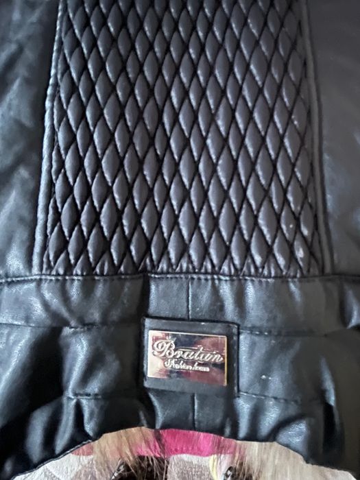 Дамски елек Bratan с яка от естествен косъм