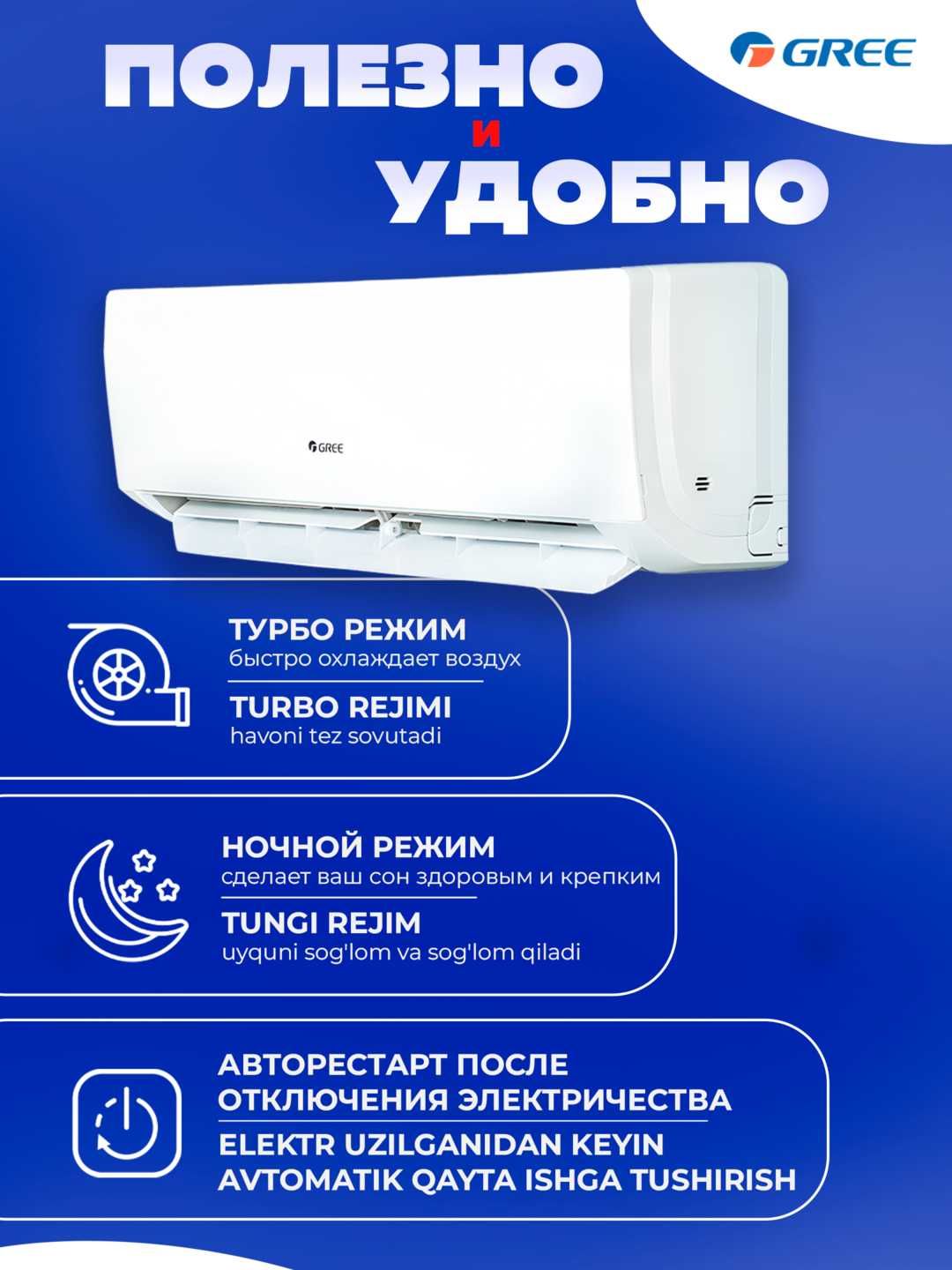 Кондиционер Gree 12 inverter опт и розн.