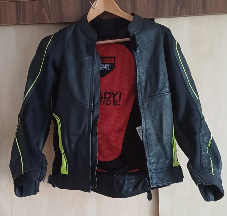 Geaca piele moto Ozone Volt, mărime 52