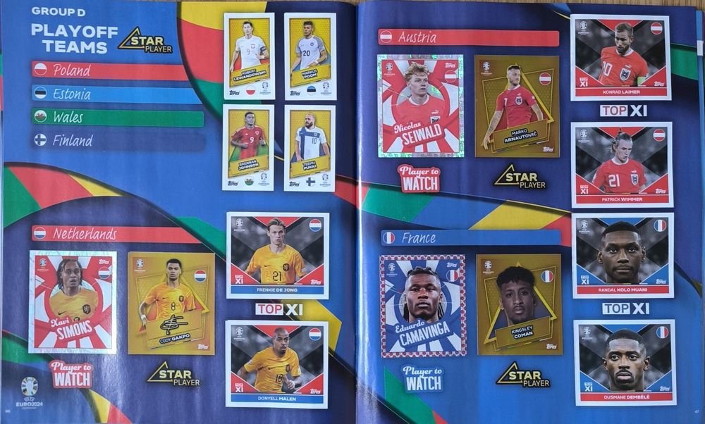 Vand album stickere euro 2024