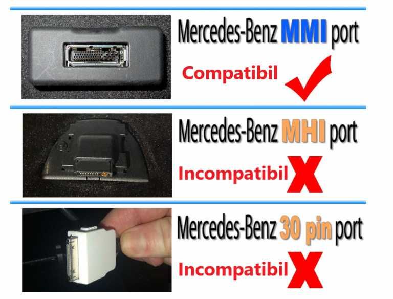 Cablu adaptor MMI Mercedes-Benz Music interface la Bluetooth v4.0 USB