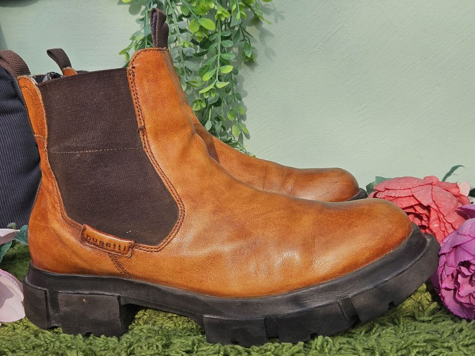 Bugatti ботуши от кожа N41