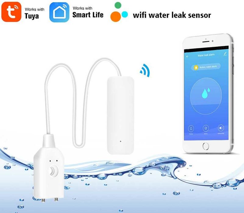 senzor smart apa wifi simplu /cu sonerie, wifi/zigbee, TUYA