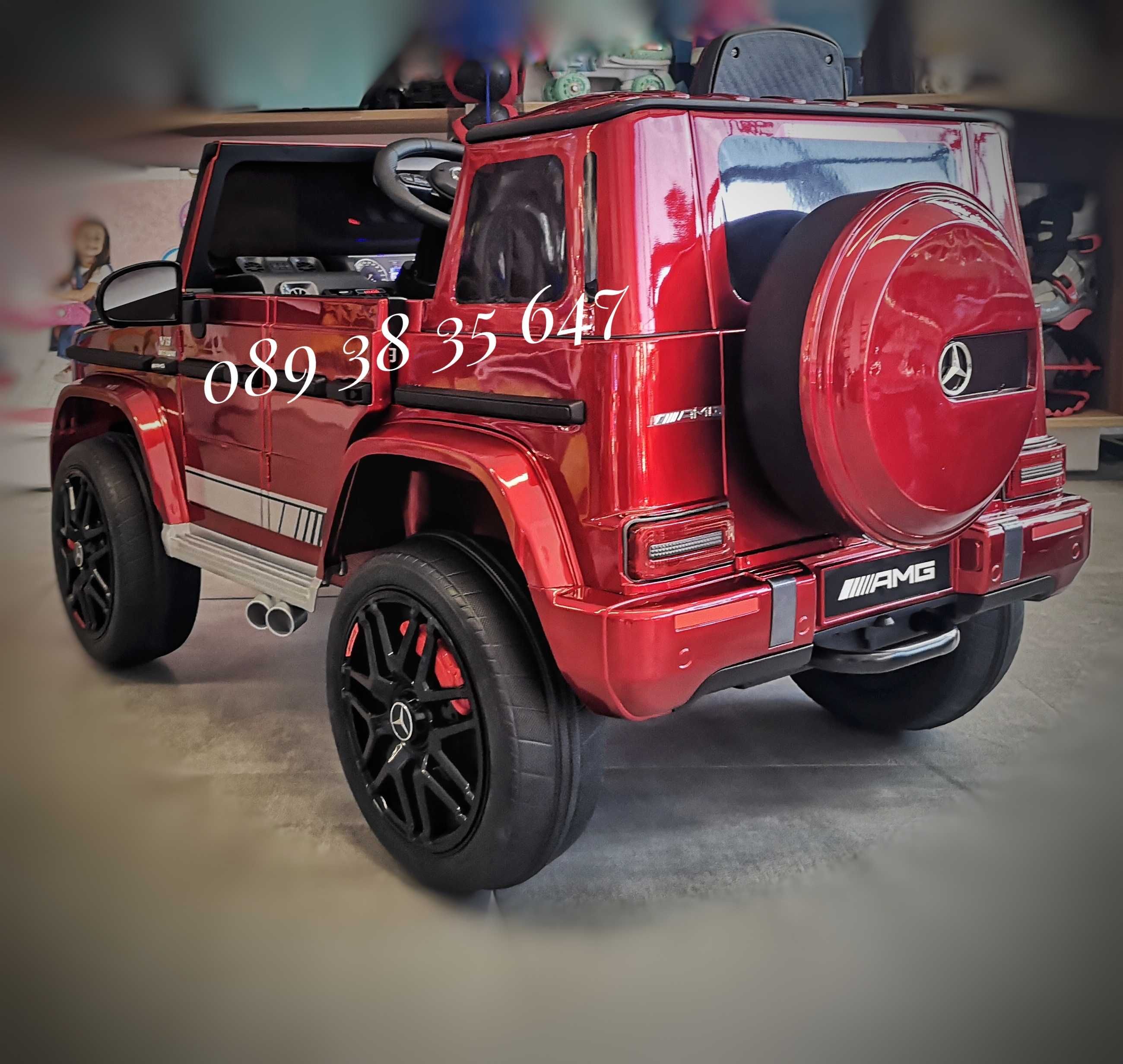 НОВО!Акумулаторен джип Mercedes G63 AMG с 12V батерия,МЕКИ ГУМИ,USB