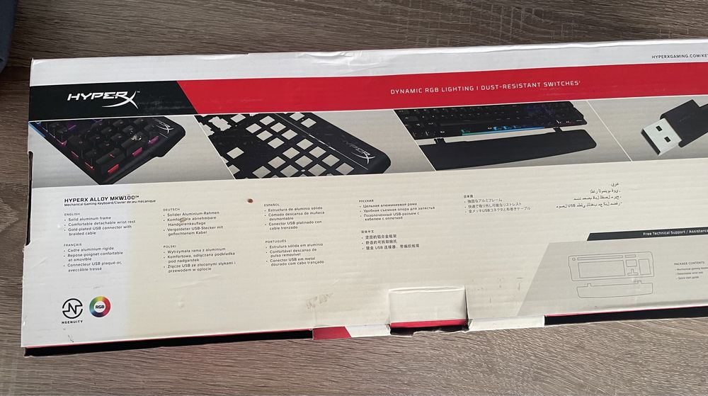 Клавиятура HYPERX ALLOY MKW100