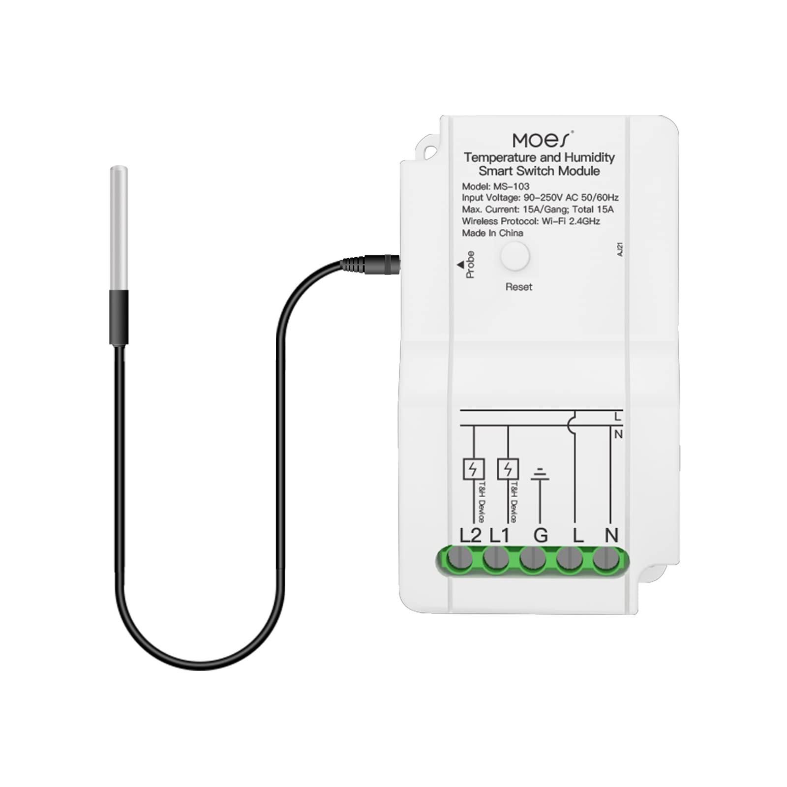 MOES WiFi Smart DIY, сензор за температура или влажност