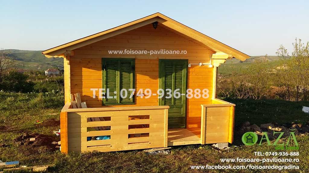 Casute din lemn, cabane, casuta de gradina,  4x3 m, 4x4 m sau 5x4 m