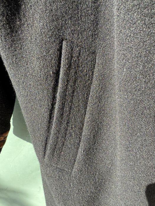 Vand palton gros , lung, cu gluga detasabila