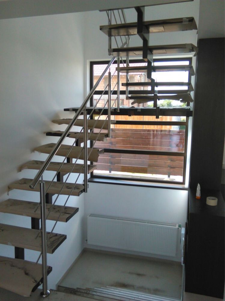 SCARI INTERIOARE - EXTERIOARE, Balustrade INOX, Metalice-Montaj inclus