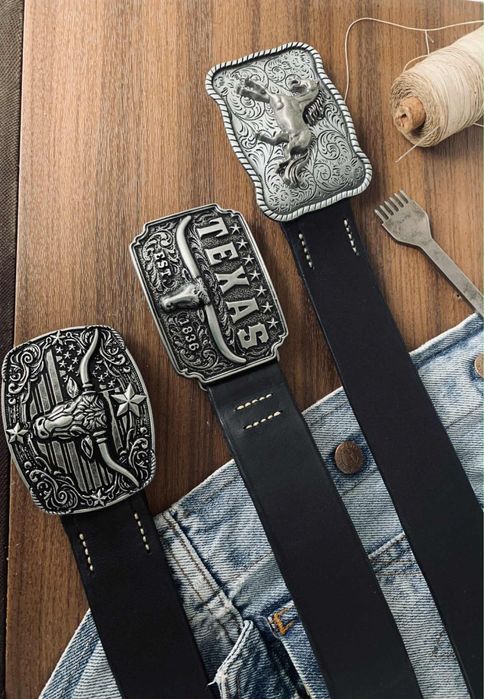 Curele piele stil weatern