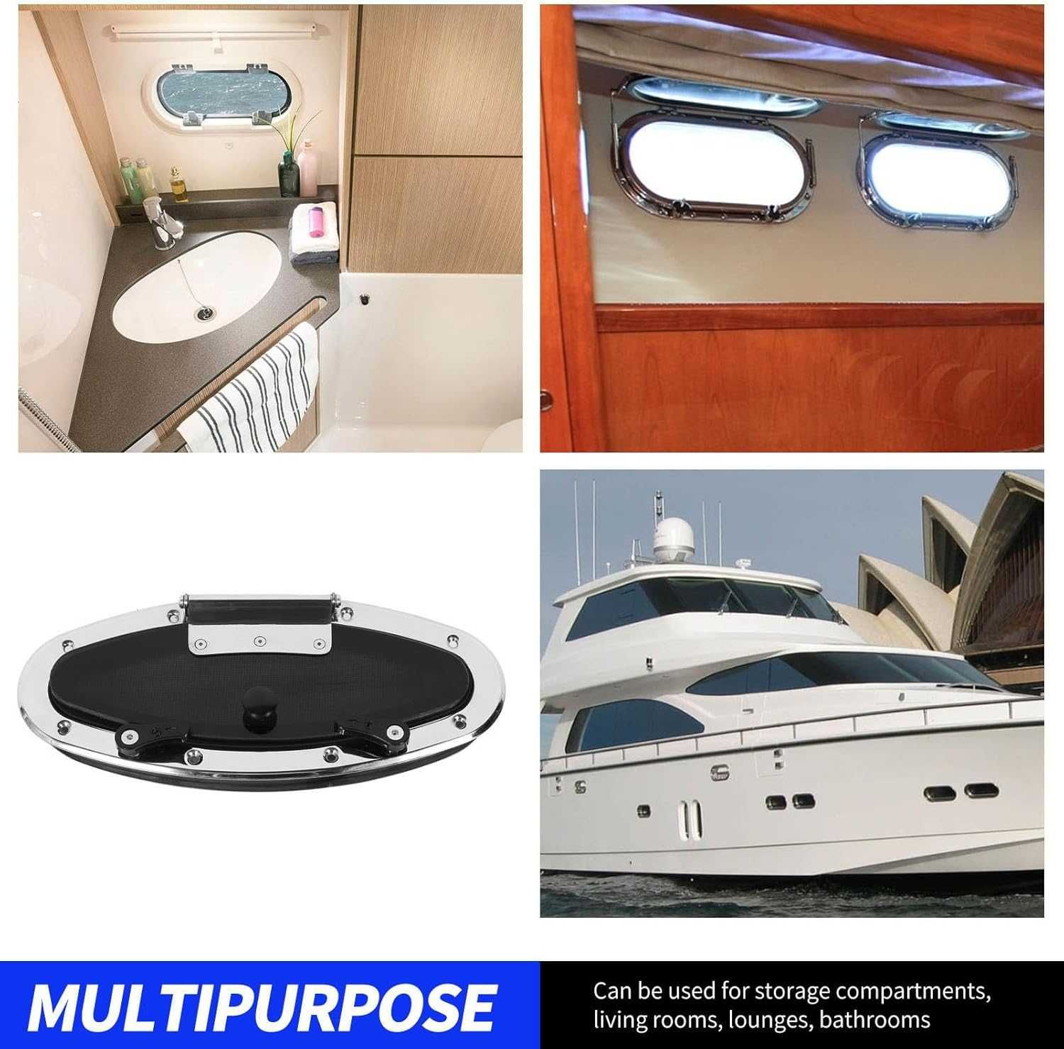 Fydun Boat Porthole Илюминатор от закалено тонирано стъкло за яхта