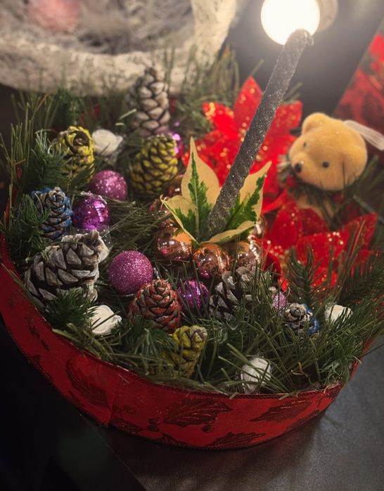 Piesă Decorativă Rotundă de Crăciun