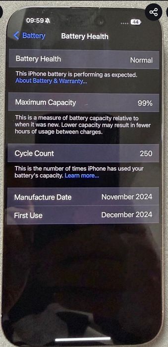 Iphone 16 ProMax 256 GB