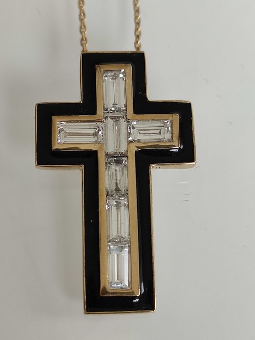 Colier aur 18k cu diamante 1.76ct lab grown