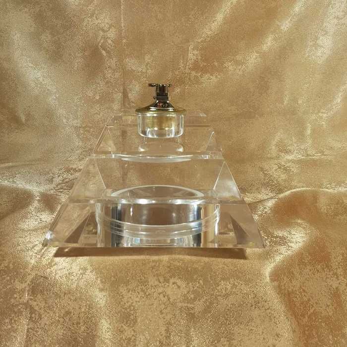 Set fumoar Art Deco Modernist, piramida, modular, acrilic, vintage