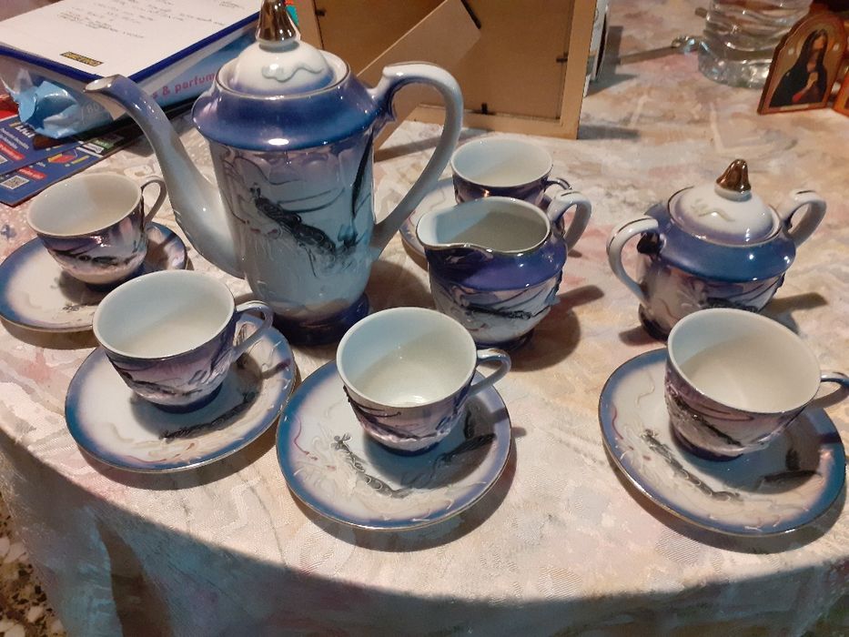 Doua Seturi pretioase   de ceai de ceramica fina japoneza