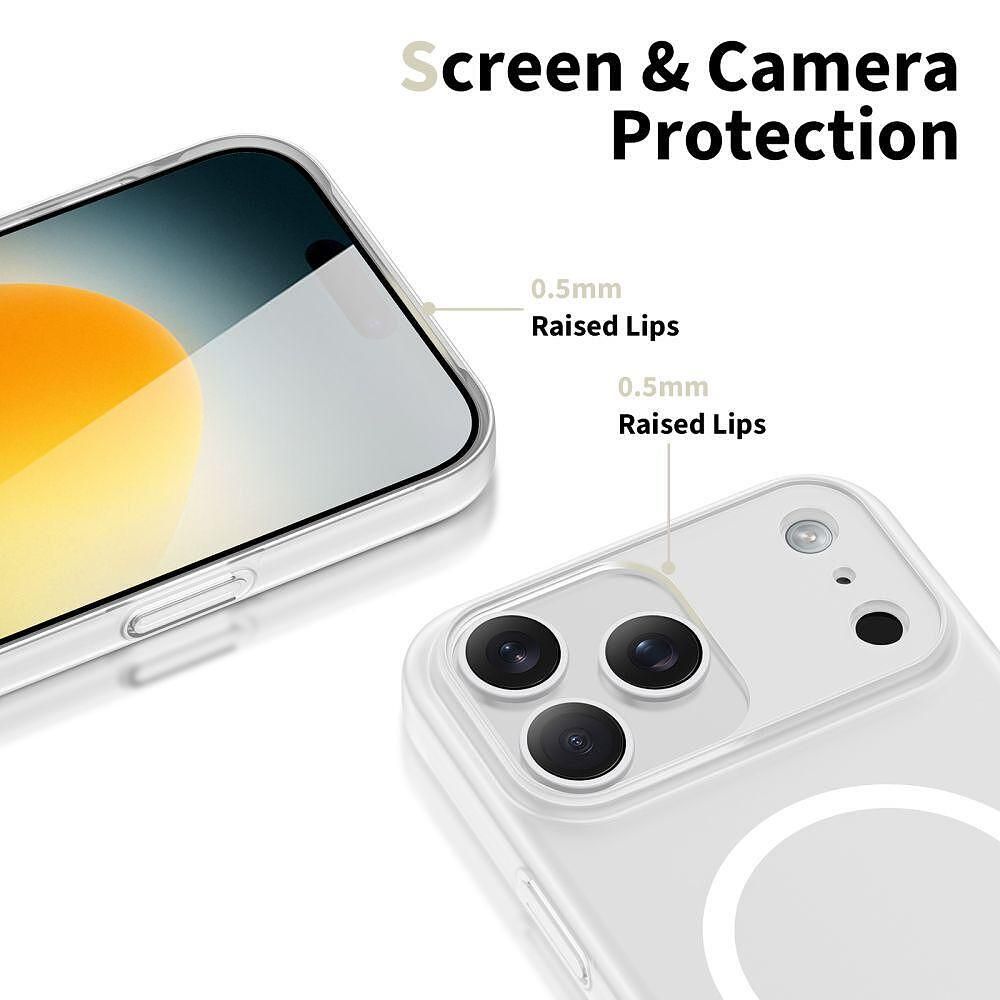 Калъф tech-protect magslim magsafe за iphone 17 pro в матово бяло