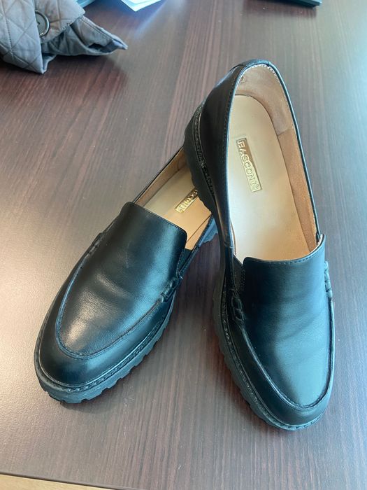 Лоферы кожаные Баскони