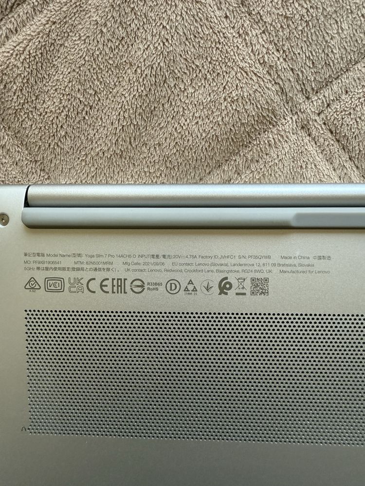 Ultrabook Lenovo Yoga Slim 7 Pro 14ACH5