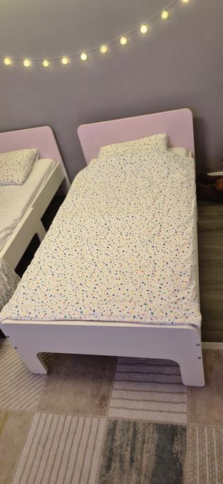 Vând pat copil extensibil ikea + saltea.