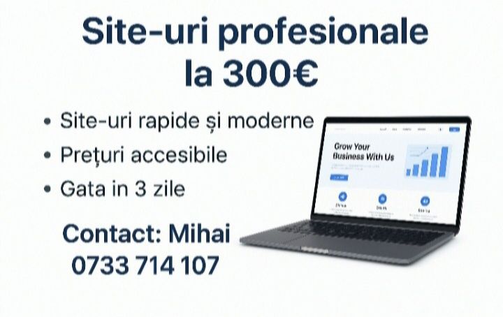 Creez Site-uri web de prezentare